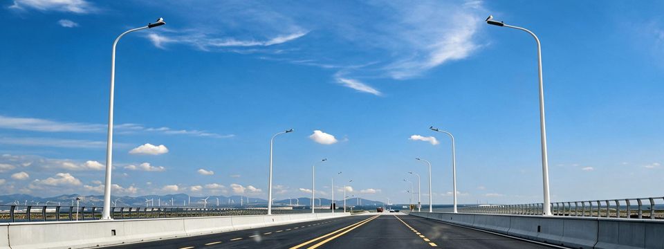 龙口裕龙岛化工园区智能照明项目项目现场
