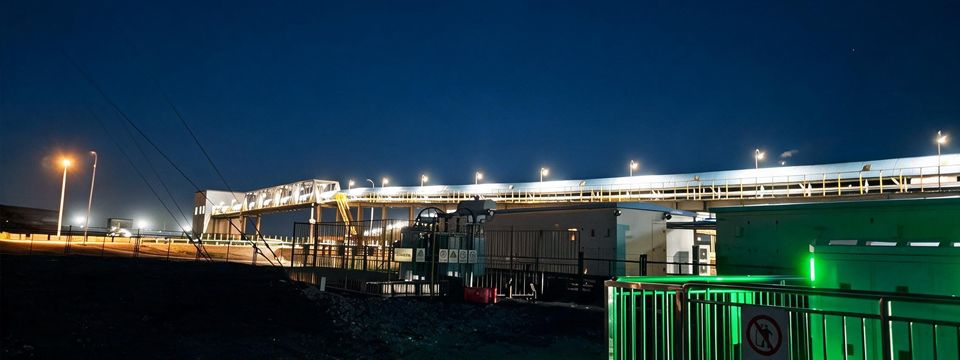 新疆九华天物流园区智能照明与人员定位项目项目现场